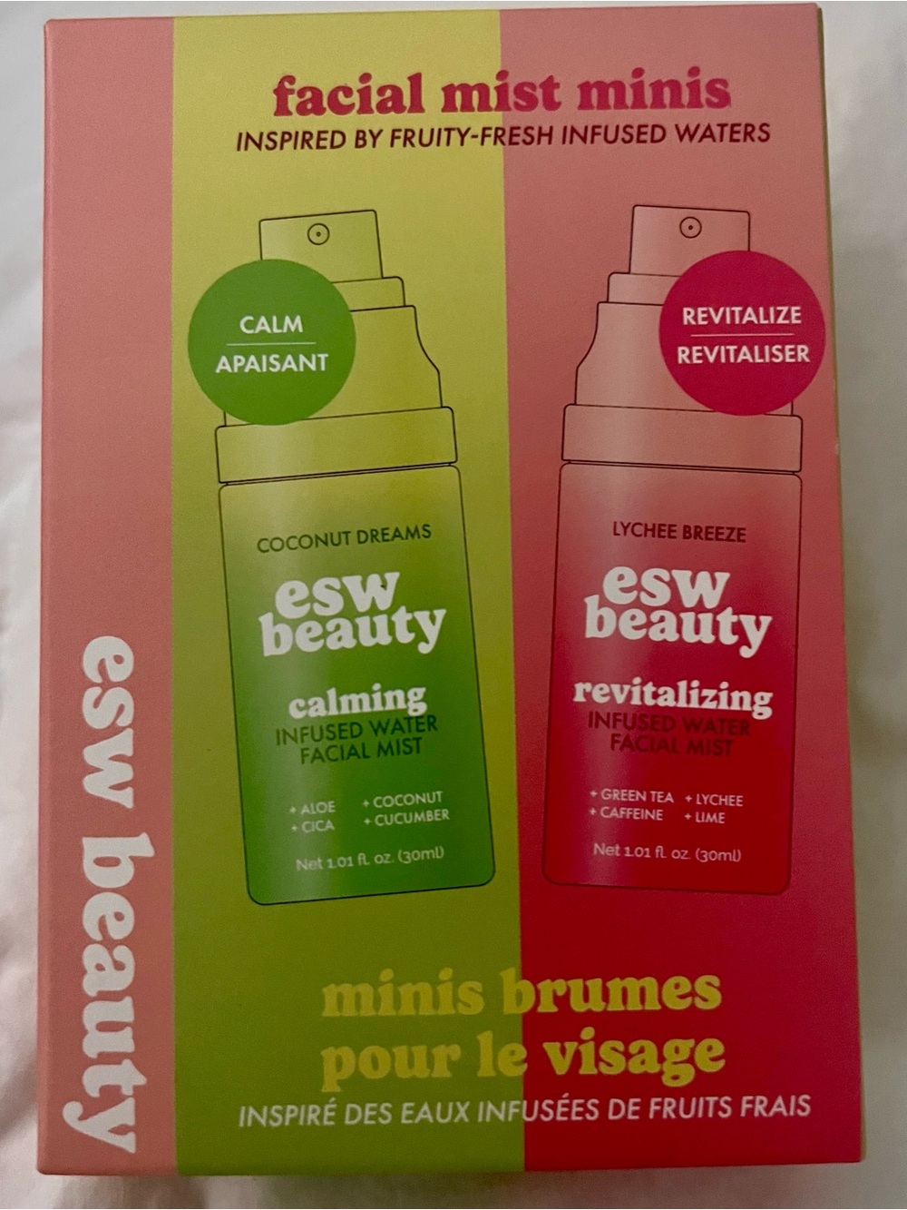 Brand New ESW Beauty Facial Mist Minis Set
